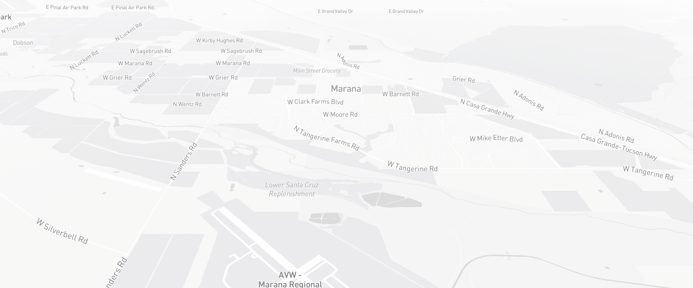 Neighborhood map of Marana, AZ — the area served by Life Insurance Agents of Marana Group